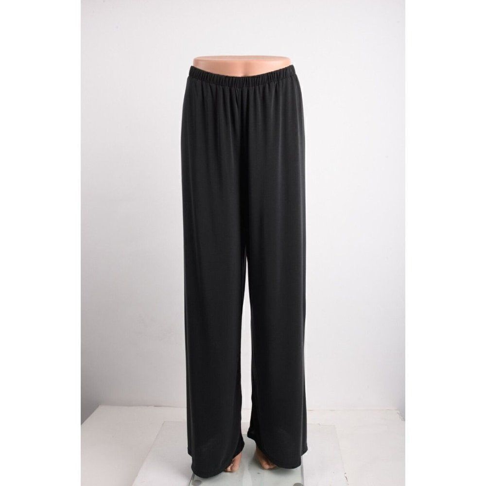 Lotus Eaters Womens Black Potter Stretch Pants Wide Leg Modal Small NWT